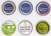 Sản xuất huy hiệu cài áo - In bảng tên cài áo ở đâu giá rẻ tốt nhất