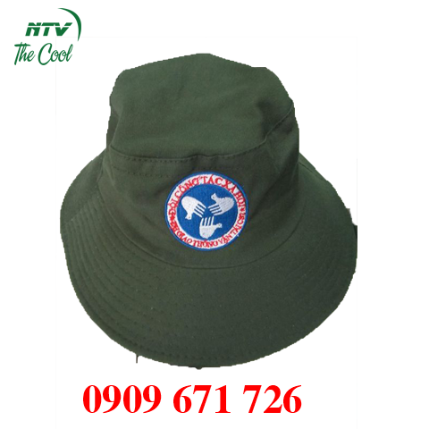 Nón tai bèo thêu logo